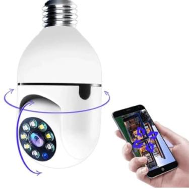 Imagem de Câmera lampada DB27 inteligente Wireless infra IP Full HD 2.0 Megapixels Holofote, Auto Tracking