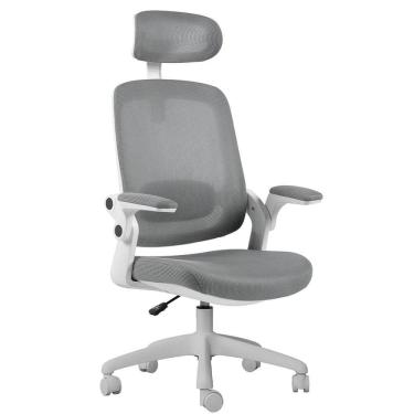 Imagem de Cadeira de Escritorio Presidente NR17 Elements Astra Branco/Cinza