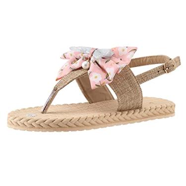 Imagem de Sandálias Boho de verão para mulheres sandálias chinelos sapatos engraçados chinelos de praia ao ar livre chinelos femininos recifes tamanho 8 flip, rosa, 7.5