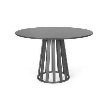 Imagem de Mesa De Jantar Redonda 6 Lugares 120cm Tália Preta