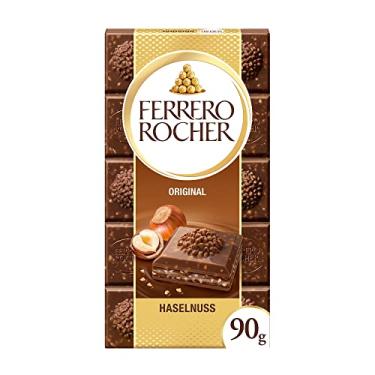 Imagem de Chocolate Barra Ferrero Rocher ao Leite Avelã Importado 90g