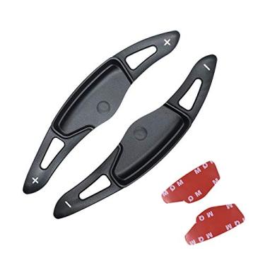 Imagem de HIBEYO Para Hyundai loniq kona Veloster Extensões de Câmbio de Substituição Esportes CNC Billet Volante Maior Pá Shifter Capas de Extensão Pretas