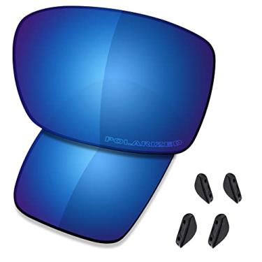 Imagem de SAUCER Lentes de substituição premium para óculos de sol Oakley Turbine OO9263 High Defense - Azul meia-noite polarizado