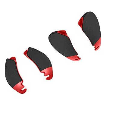 Imagem de SAUCER Almofadas de nariz de substituição para Oakley Jawbone | Jaqueta dividida OO9099 | Óculos de sol para jaqueta de corrida - vermelho + vermelho