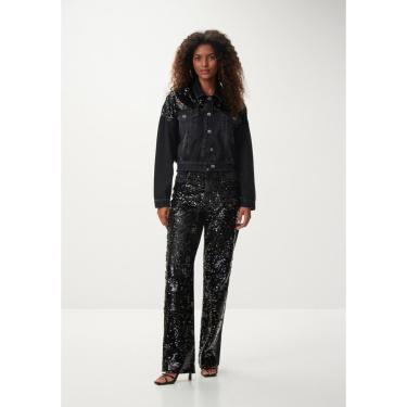 Imagem de Jaqueta Jeans Preta com Paetês-Feminino
