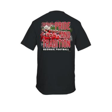 Imagem de New World Graphics Camiseta gráfica preta Georgia UGA Bulldogs Circular Tradition Game Day Pride and Tradition Support, Preto, 4G