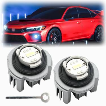 Imagem de NSLUMO Lâmpadas de neblina dianteiras de LED L1B para 2020+ Hon'da Civic Accord CR-V Ridgeline Acura Integra Super Brilhante 9000LM 6500K Xenon Branco Canbus Led Fog Driving Lamp Assembly