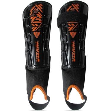 Imagem de Vizari Caneleiras de futebol M laga para crian as | Equipamento de futebol juvenil para meninos e meninas | Equipamento de prote o de futebol | Al as ajust veis