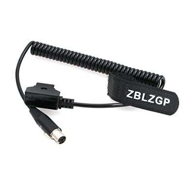 Imagem de ZBLZGP Cabo de alimentação fêmea D-tap para Mini XLR de 4 pinos para monitor TVLogic (cabo enrolado)