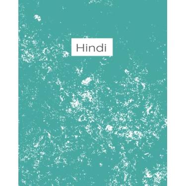 Imagem de Hindi Notebook: 100 pages Pitman parallel lined for translation 8"by 10" pages numbered Perfect for school, language classes, independent study, gifts