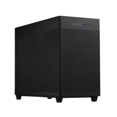 Imagem de ASUS Prime AP201 Capa preta MicroATX de 33 litros com painéis laterais sem ferramentas e uma malha de quase filtro, com suporte para coolers de 360 mm, placas gráficas de até 338 mm de comprimento e