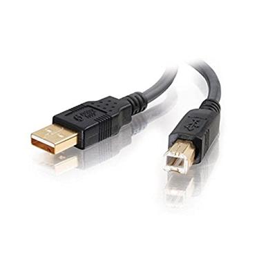 Imagem de Cabo USB C2G 45003 – Ultima USB 2.0 A macho para B macho para impressoras, scanners, irmão, Canon, Dell, Epson, HP e mais, preto (9,8 pés, 3 metros)
