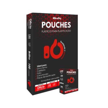 Imagem de Plastico Plastificação 200 Grafity 1 Cento Ofício e 1 Cento CPF 0,05mm 125 Micras
