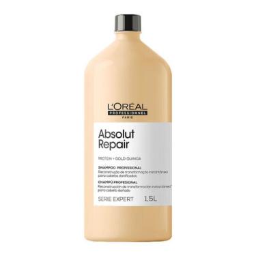 Imagem de Shampoo Loreal Profissional Absolut Repair Gold Quinoa Rn21 1,5Litro