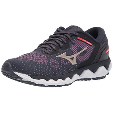 Imagem de Mizuno Wave Horizon 5 feminino, Ouro violeta-platina, 36