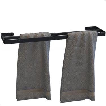 Imagem de UNIDAS STORE, Porta Toalha De Banho Duplo Toalheiro Preto UN.Max