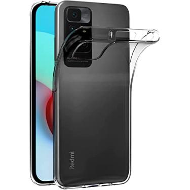 Imagem de Capa para Xiaomi Mi Redmi 10 / Redmi10 Prime (6,5 polegadas) MaiJin Capa Traseira Transparente de Gel de Borracha TPU Macio