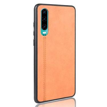 Imagem de Capa para celular Huawei P30 Capa protetora robusta 360° protege seu telefone capa de couro suave para Huawei P30