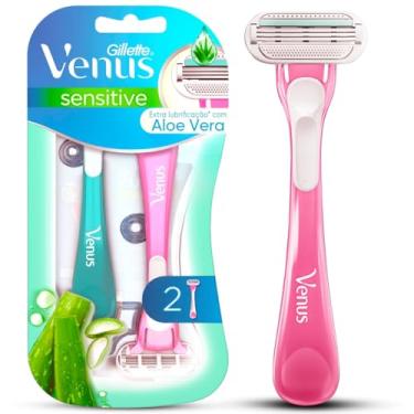 Imagem de Gillette Venus Aparelho de Depilação Descartável Sensitive, Pele Sensível, 2 Unidades