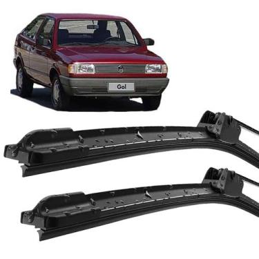 Imagem de Par Palheta Limpador ParaBrisa Gol G1 1980 a 1991 Silicone - SW AutoMa