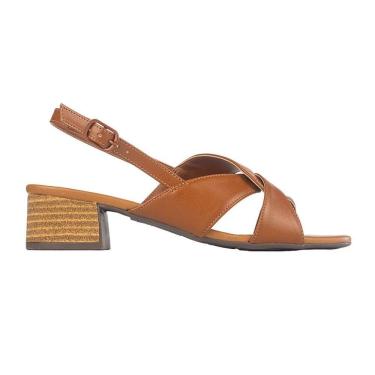 Imagem de Sandália Anacapri Salto Bloco Tiras Tranchadas