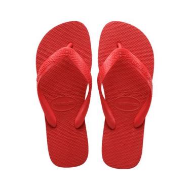 Imagem de Chinelo sandalia havaianas top original c/nota fiscal, Vermelho rubi, 