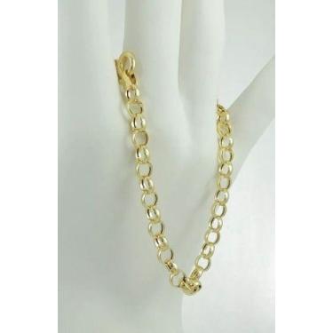 Imagem de Pulseira Feminina Elos Portugueses 19 Cm Ouro 18k 750 - RD Magazine