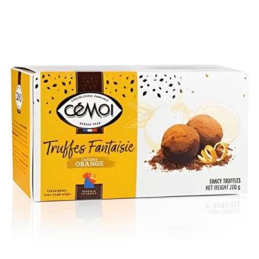 Imagem de Trufas de Chocolate com Recheio de Laranja Fantaisie Cémoi 200g - Cemo