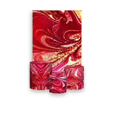 Imagem de Painel De Festa Vertical 1,50 x 2,20 + Trio De Capas Cilindro - Efeito