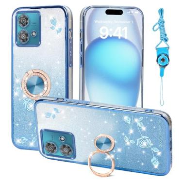 Imagem de Nouxwerx Capa para celular Motorola Moto Edge 40 NEO, capa protetora à prova de choque para Moto Edge 40 NEO (azul)