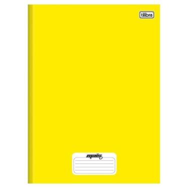 Imagem de Caderno 1/4 Capa Dura Tilibra Costurado Mais+ Amarelo 96 Folhas - Emba