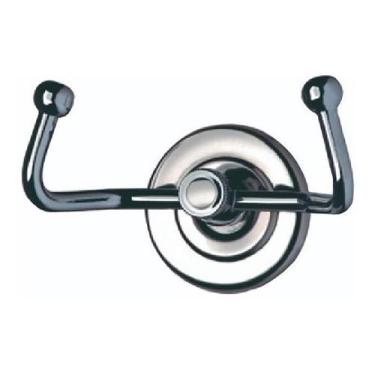 Imagem de Gancho Cabideiro Duplo Porta Toalha Parede Metal Inox - Lhd Metais