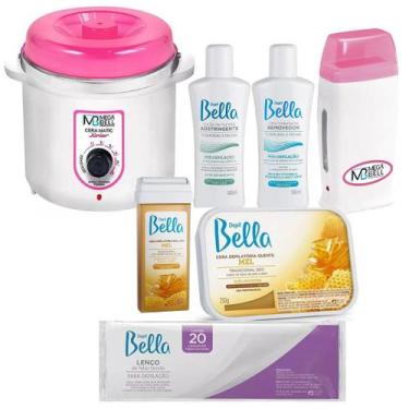 Imagem de Kit Para Depilação Com Cera Quente Rolon E Termocera 400G - Mega Bell
