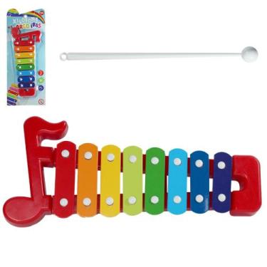Imagem de Xilofone musical infantil arco-iris - ARK BRASIL