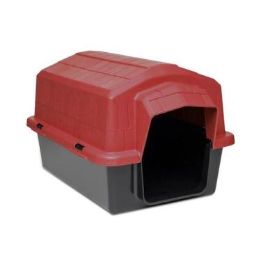 Imagem de Casa Alvorada Mega Fácil New Vermelho para Cães e Gatos - Tamanho 3