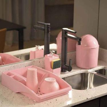 Imagem de Escorredor De Louças Cozinha Pratos E Talheres De Plástico Slim Uz - U
