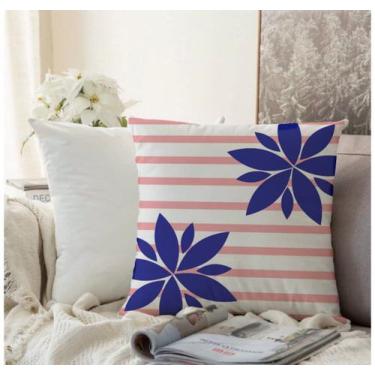 Imagem de Almofada Algodão Estampada Cecile 40x40cm Rosa - FASTLAR