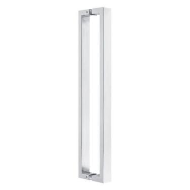 Imagem de Puxador Porta de Madeira ou Vidro 4cm x 2cm Inox 304 - Escovado - Loja