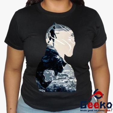 Imagem de Baby Look Pantera Negra 100% Algodão - Wakanda Forever - Black Panther