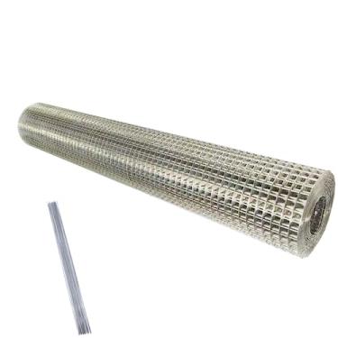 Imagem de Tamanho do pano de ferragem de aço inoxidável: 23 mm 1/4" 16" x 8 pés 304 malha de arame soldada de aço inoxidável suporta cerca de gaiola de rede de aves, mantenha os animais fora, protegendo novas plantas