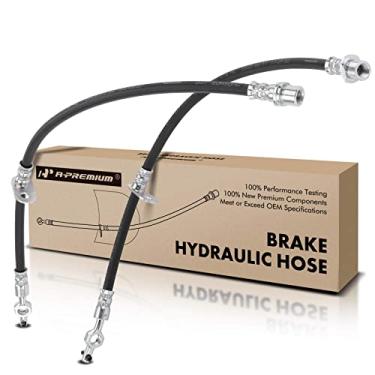Imagem de A-Premium Mangueira hidráulica de freio dianteiro e passageiro compatível com modelos Chevy, Toyota e Geo - Corolla 1995-2002, Prizm 1993-2002 - Substituição # 9008094011, pacote com 2