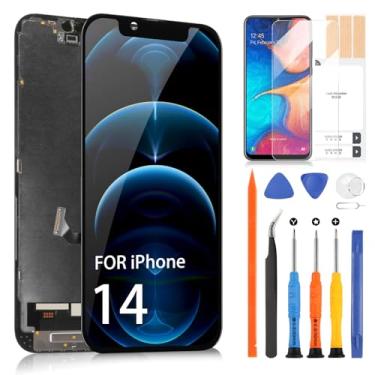 Imagem de Substituição de tela para iPhone 14 - para iPhone 14 LCD Display Touch Screen Digitalizador Sensor Vidro Montagem completa para iPhone14 LCD A2882 A2649 A2881 A2884 A2883 (TFT Ver.)