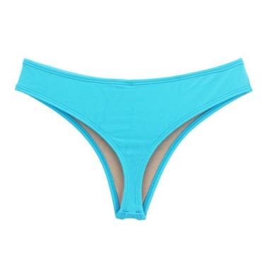 Imagem de Calcinha de biquíni fio dental cintura alta - Estigma, Água, G