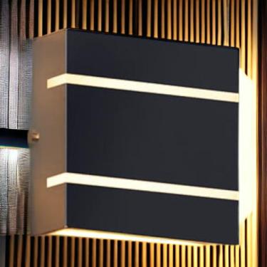 Imagem de Kit 12 Arandela 2 Fachos 2 Frisos Uso Externo Garagem - Nacyshooes, MA