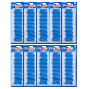 Imagem de Kit 10 Unidades Cotonetes Use It Hastes Flexíveis Pontas Algodão Use It 1200