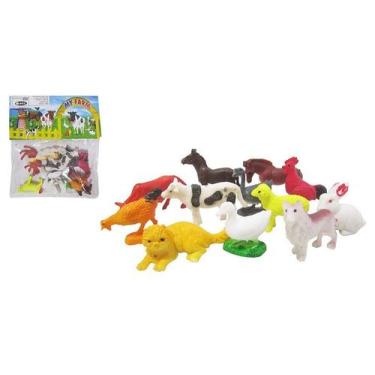Imagem de Kit 12 Mini Animais da Fazenda - ARK TOYS