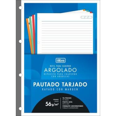 Imagem de Bloco Fichario Universitario Tilibra Tarjado 96 Fls