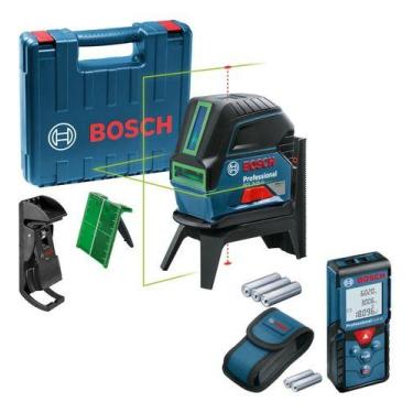 Imagem de Nível Laser Linhas Verde Bosch Gcl 2-15 G 15m E Trena Glm 40
