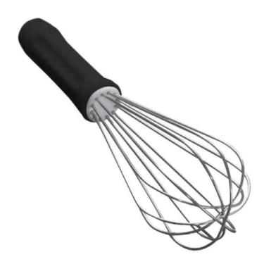 Imagem de Batedor Pera 30cm Fouet Fue Massas Claras Resistente Inox - SOLRAC