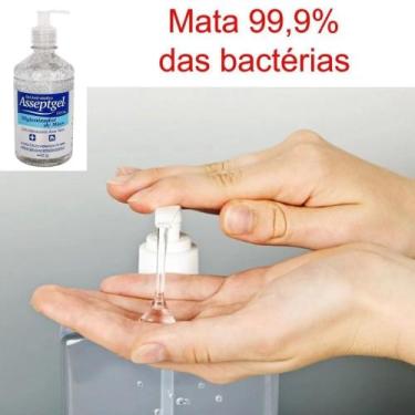 Imagem de Álcool gel Asseptgel Cristal Álcool Gel 6 420g Higienizador - Start Qu